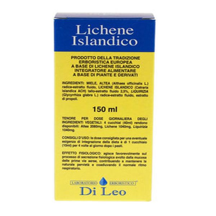 Herbisland sciroppo 150 ml - dispositivo medico con lichene islandico per tosse secca e mal di gola Herbisland sciroppo 150 ml - dispositivo medico con lichene islandico per tosse secca e mal di gola