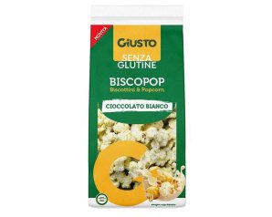 Giusto Senza Glutine BiscoPop Biscotti Dolci Snack per Celiaci 80 g