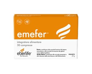 Monafer 30 Compresse Integratore di Ferro per Stanchezza Fisica e Mentale e Supporto alla Normale Formazione di Emoglobina