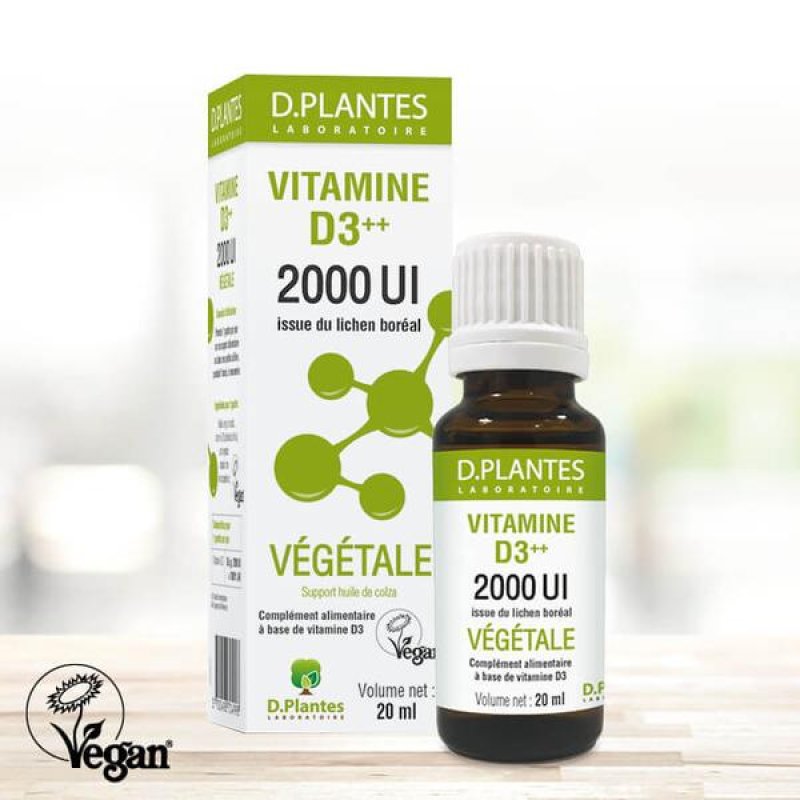 Vitamina D3 Vegana 2000 Unit&agrave; Internazionali GEA Plus Gocce 20 ml Integratore Ultra Concentrato di Vitamine per Sistema Immunitario e Salute delle Ossa