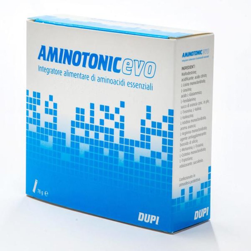 Aminotonic Evo 30 bustine - integratore con aminoacidi e vitamine per energia e recupero Aminotonic Evo 30 bustine - integratore con aminoacidi e vitamine per energia e recupero