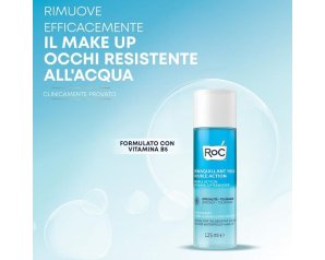 RoC Struccante Occhi Bifasico 125 ml – Detergente Delicato Waterproof per Rimozione Trucco Occhi Sensibili