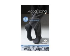 Modasana Gambaletto a Compressione 18 mmHg Nero XXXL Calza Elastocompressiva Unisex Riposante