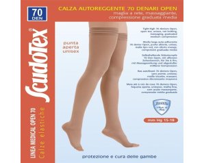 Budetta Farma Autoreggente Clialeg 70 Denari Punta Aperta Colore Playa Taglia 3