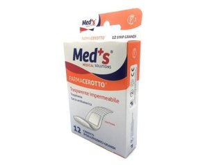 Med's Farmacerotto - Cerotto Trasparente Impermeabile Grande 12 pezzi