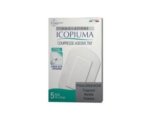 Icopiuma Compresse Adesive Ipoallergeniche 10 x 15 cm 5 Pezzi