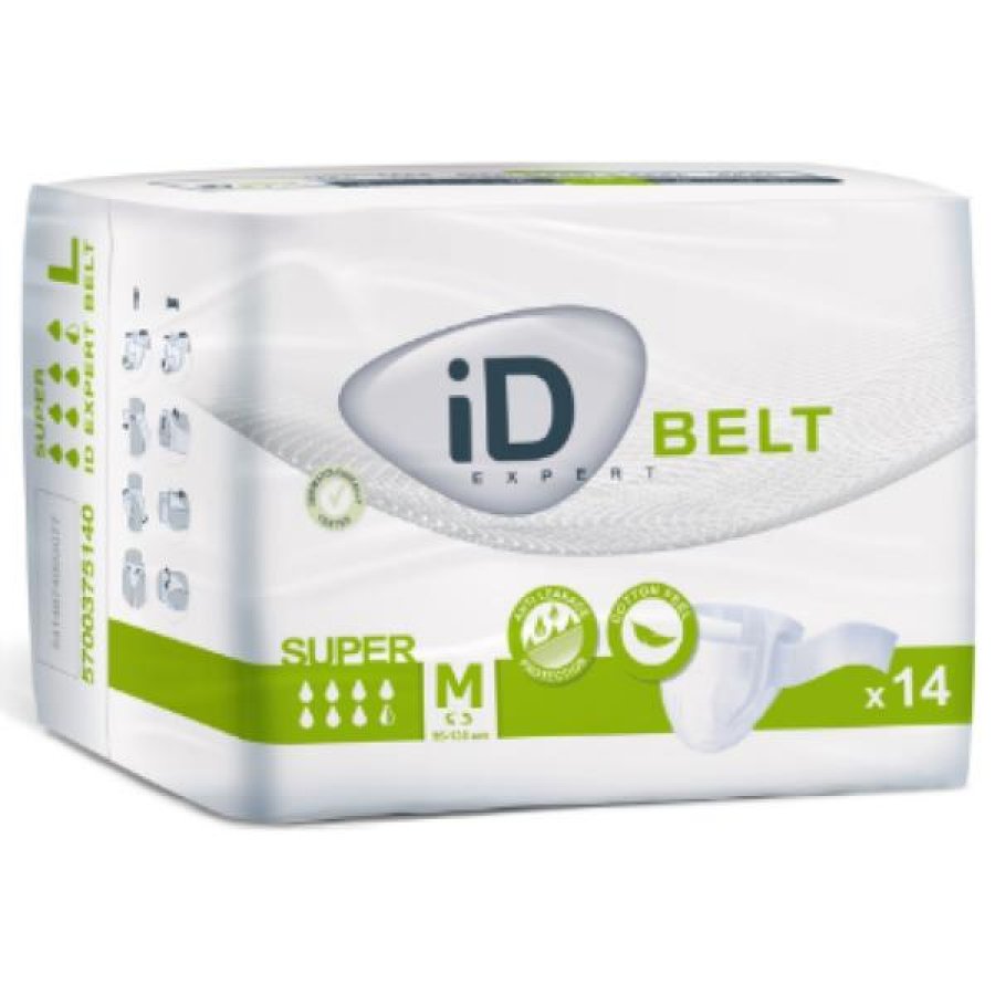 Id Belt Super Pannolone A Mutandina Ad Alta Assorbenza Taglia Medium 14 Pezzi Id Belt Super Pannolone A Mutandina Ad Alta Assorbenza Taglia Medium 14 Pezzi
