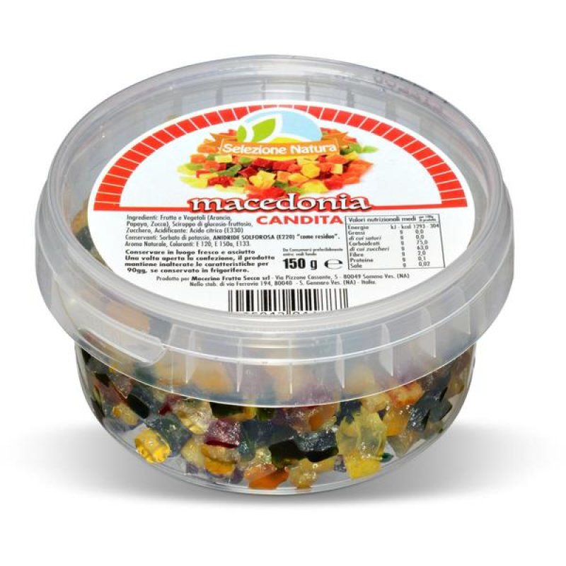 Maria Salemme Frutta Candita 150 g &ndash; Mix di Frutta Candita Tradizionale per Dolci, Pastiera Napoletana e Lievitati