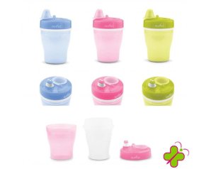 Nuvita Tazza Doppio Isolamento Termico E Beccuccio Rigido Verde 12 M+ 200 Ml