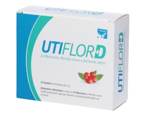 Utiflor D Integratore Probiotico 10 Bustine da 4 g per Benessere Intestinale e Vie Urinarie