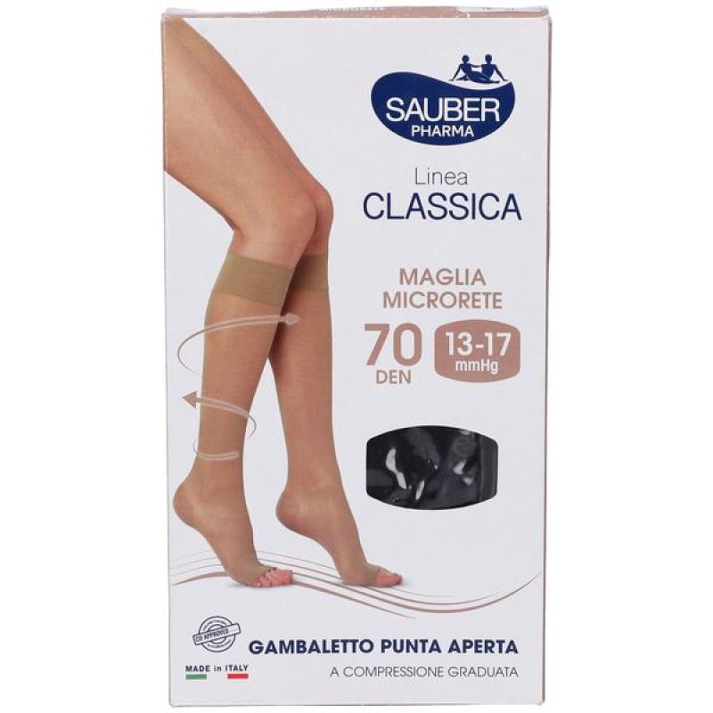 Calze autoreggenti Topstep Sauber 70 denari colore camel taglia media grande Calze autoreggenti Topstep Sauber 70 denari colore camel taglia media grande