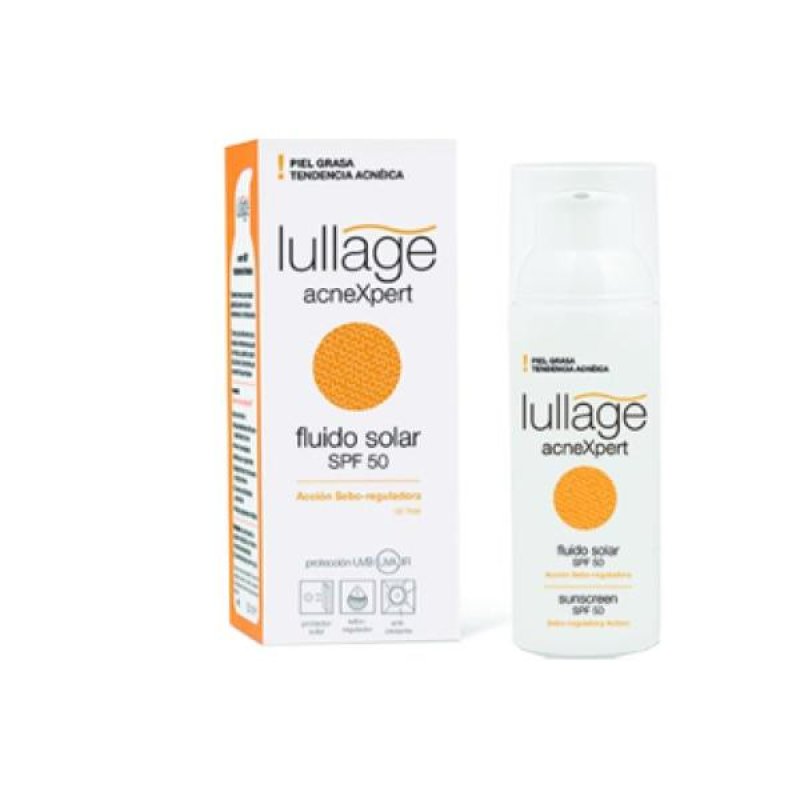 Lullage Fluido Solare SPF50 50 ml – solare viso pelle grassa e acneica ad alta protezione Lullage Fluido Solare SPF50 50 ml – solare viso pelle grassa e acneica ad alta protezione
