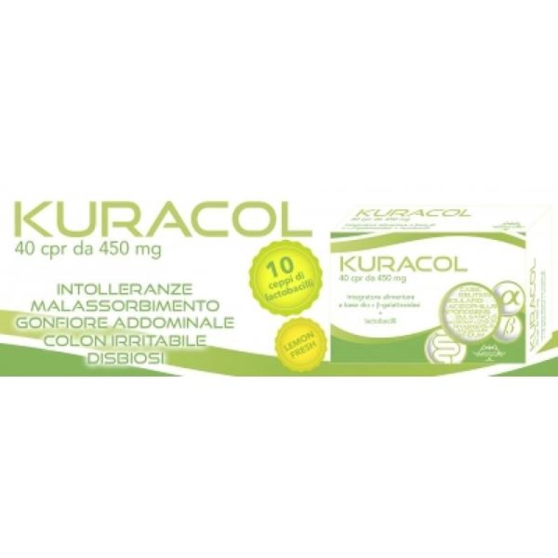 Kuracol 400 mg 40 compresse integratore Kuratek per flora intestinale Kuracol 400 mg 40 compresse integratore Kuratek per flora intestinale