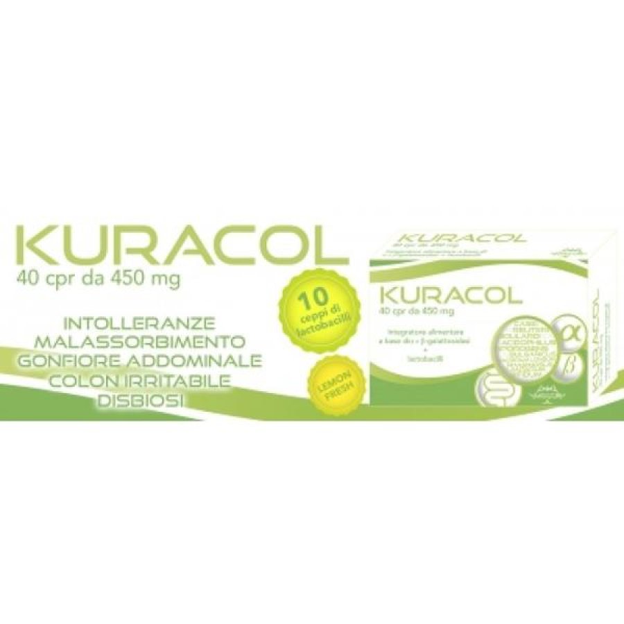 Kuracol 400 mg 40 compresse integratore Kuratek per flora intestinale Kuracol 400 mg 40 compresse integratore Kuratek per flora intestinale