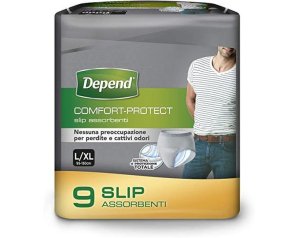 Depend Comfort Slip Super Taglia L – Mutandina Assorbente per Incontinenza Adulti, Massima Protezione e Comfort