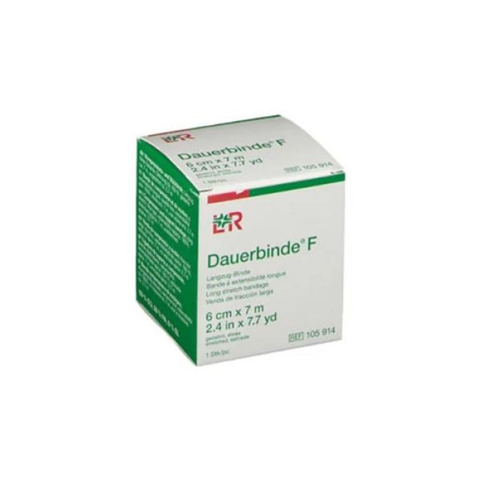 Dauerbinde F Benda Elastica Compressiva 6 Centimetri x 7 Metri per Fasciature, Sostegno Articolazioni e Contenimento Bendaggi Dauerbinde F Benda Elastica Compressiva 6 Centimetri x 7 Metri per Fasciature, Sostegno Articolazioni e Contenimento Bendaggi