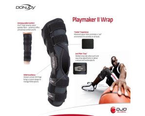 Ginocchiera tutore ginocchio Ossur Playmaker II Spacer Wrap M per stabilizzazione legamenti e supporto sportivo