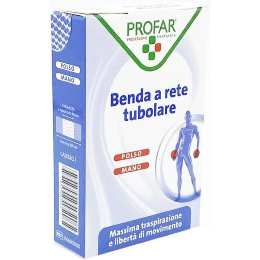 Federfarma.co Benda A Rete Elastica Polso Mano 3 Mt Tesi Calibro 1 Profar Federfarma.co Benda A Rete Elastica Polso Mano 3 Mt Tesi Calibro 1 Profar