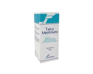 New Fa.Dem. Talco Mentolato Povere Aspersoria Rinfrescante e Lenitiva 100g