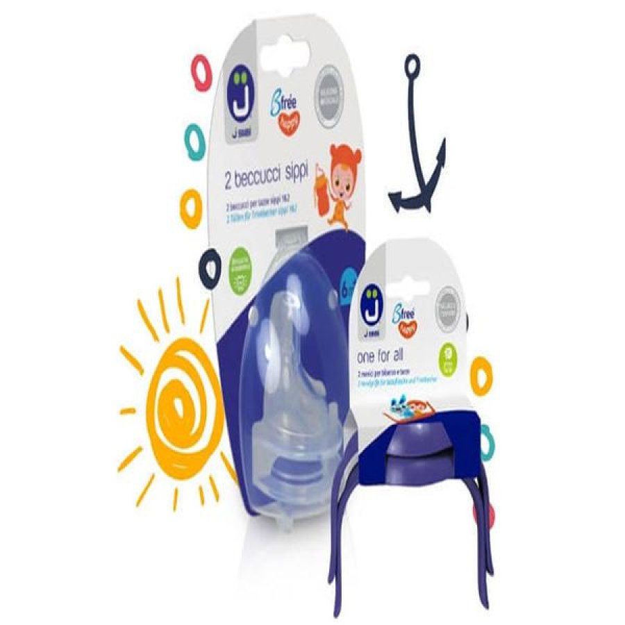 J Bimbi One For All - Manici per Biberon e Tazze colore Rosa 2 manici J Bimbi One For All - Manici per Biberon e Tazze colore Rosa 2 manici