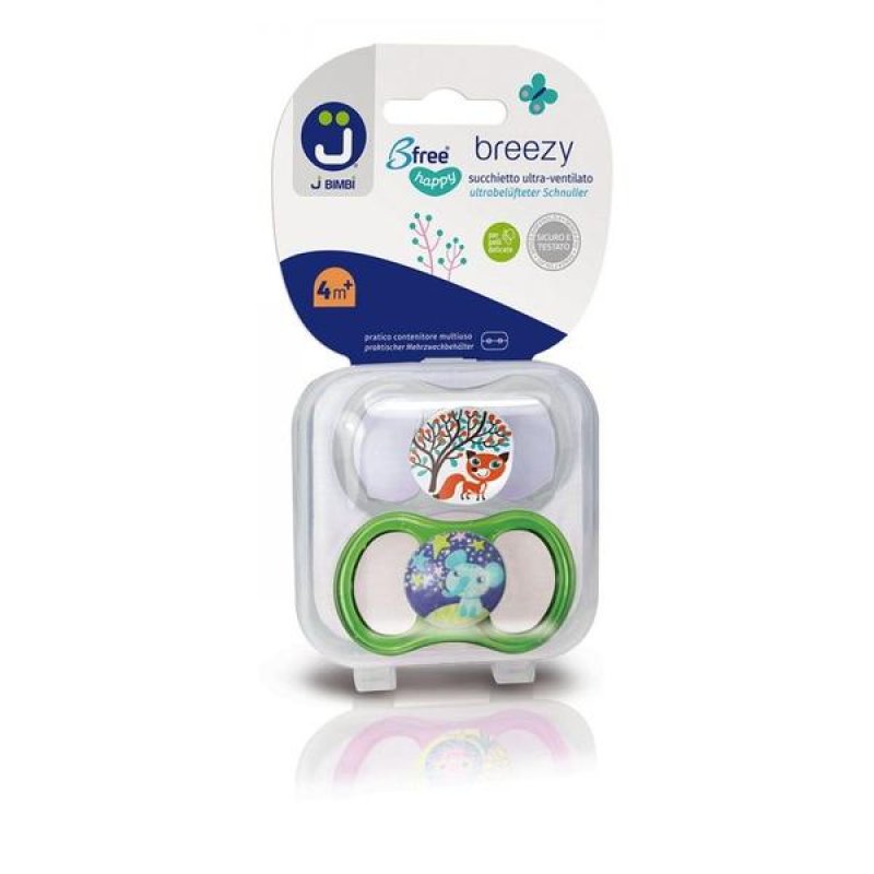J Bimbi Set 2 Succhietti in Silicone Viola 4+ Mesi per Neonati e Bimbi