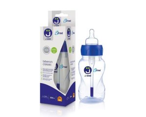 J Bimbi Bfree biberon 0-6 mesi 2 succhietti verde/trasparente - set biberon neonato