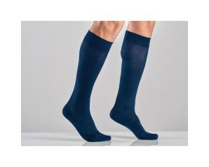 Medi U gambaletto cotone 18 mmHg blu tg 6 modello 1830 calza unisex a compressione graduata