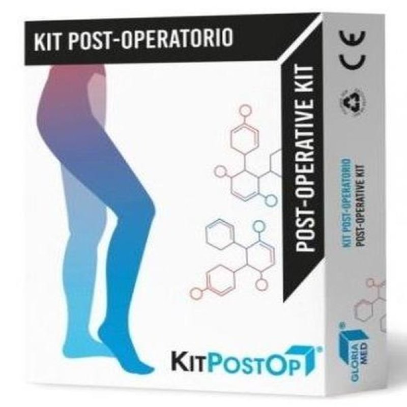 Gloriamed Kit Post Operatorio Monocollant Gamba Destra Misura L &ndash; Dispositivo Medico per Contenzione Elastica e Terapia Compressiva
