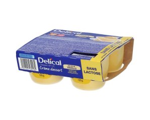 Delical Creme gusto vaniglia 4x125 g - dessert iperproteico ipercalorico a fini medici speciali