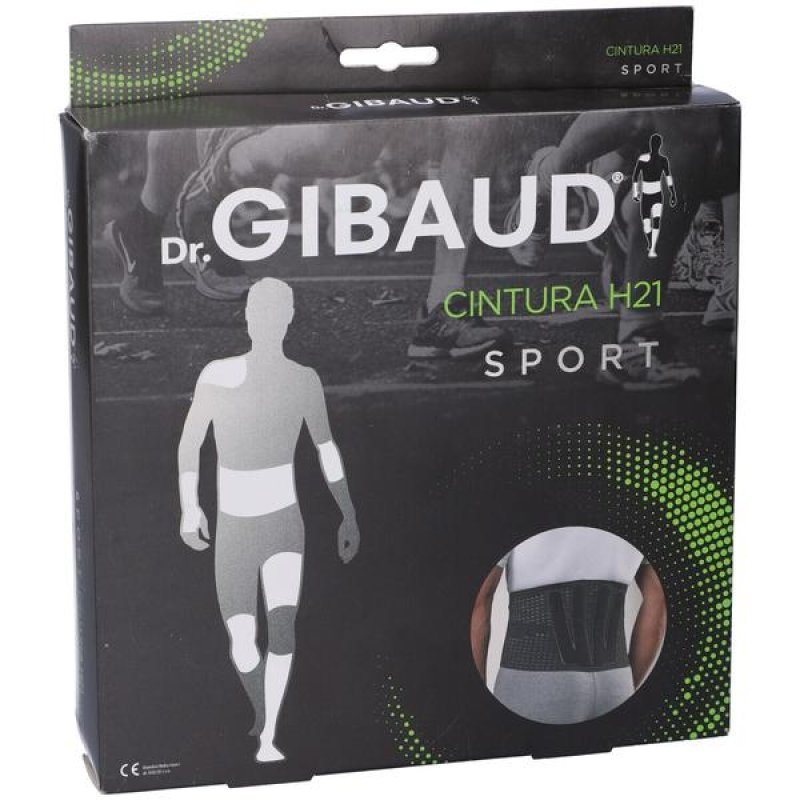Cintura Lombare Gibaud Sport Altezza 21 cm per Sostegno Schiena e Zona Lombare durante Attivit&agrave; Sportive
