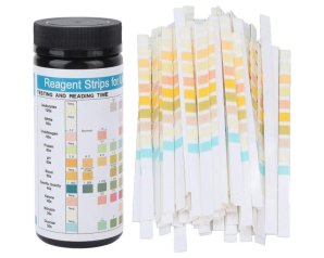 Mdhealthcare Strisce Reattive per Analisi Glucosio Chetoni e Proteine delle Urine 100 Pezzi