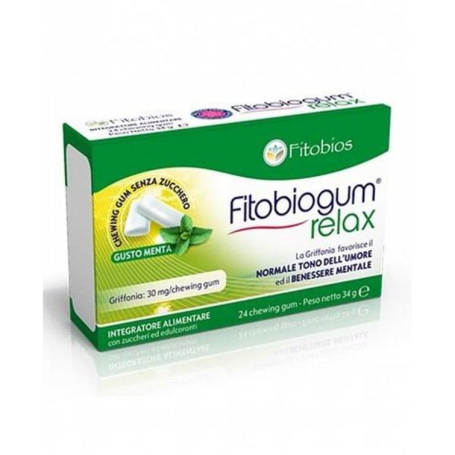 Fitobios Fitobiogum Relax Integratore Alimentare 24 Chewing Gum Fitobios Fitobiogum Relax Integratore Alimentare 24 Chewing Gum