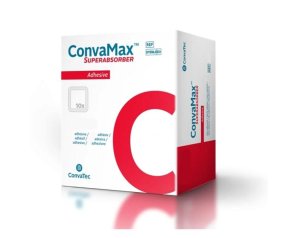 Convamax Superabsorber Adhesive 15x15 cm 10 pezzi - medicazione superassorbente per lesioni molto essudanti