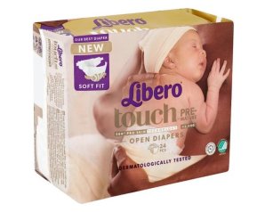 Libero Touch Prematuri 24 pannolini - pannolini morbidi per neonati prematuri e di basso peso