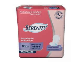 Pannolone Sagomato Serenity Assorbente Anatomico Traspirante Maxi Plus 10 Pezzi
