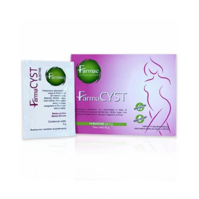 Farmacyst 14 bustine integratore per benessere Farmacyst 14 bustine integratore per benessere