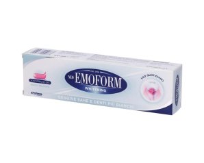 Emoform Dent Dentifricio Sbiancante White 100 ml con Azione Antimacchia e Protezione dello Smalto