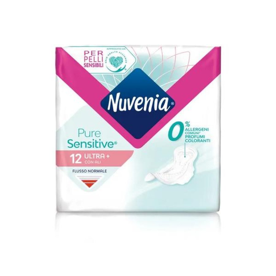 Nuvenia Pure Sensitive Ultra Giorno 12 pz - assorbenti con ali per pelli sensibili Nuvenia Pure Sensitive Ultra Giorno 12 pz - assorbenti con ali per pelli sensibili