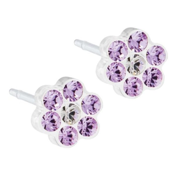 Blomdahl Orecchini Daisy 5 mm Light Fantasy in Plastica Medica Anallergica per Orecchie Sensibili