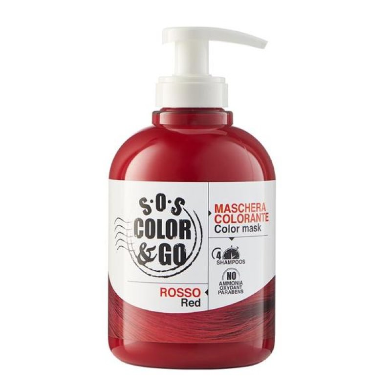 Sos Color and Go Mascara per Capelli Colore Rosso – Ritocco Ricrescita e Copertura Temporanea dei Capelli Bianchi Sos Color and Go Mascara per Capelli Colore Rosso – Ritocco Ricrescita e Copertura Temporanea dei Capelli Bianchi