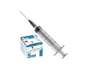 Siringa sterile 5 ml con ago sottile 10 pezzi - siringhe monouso per uso iniettivo