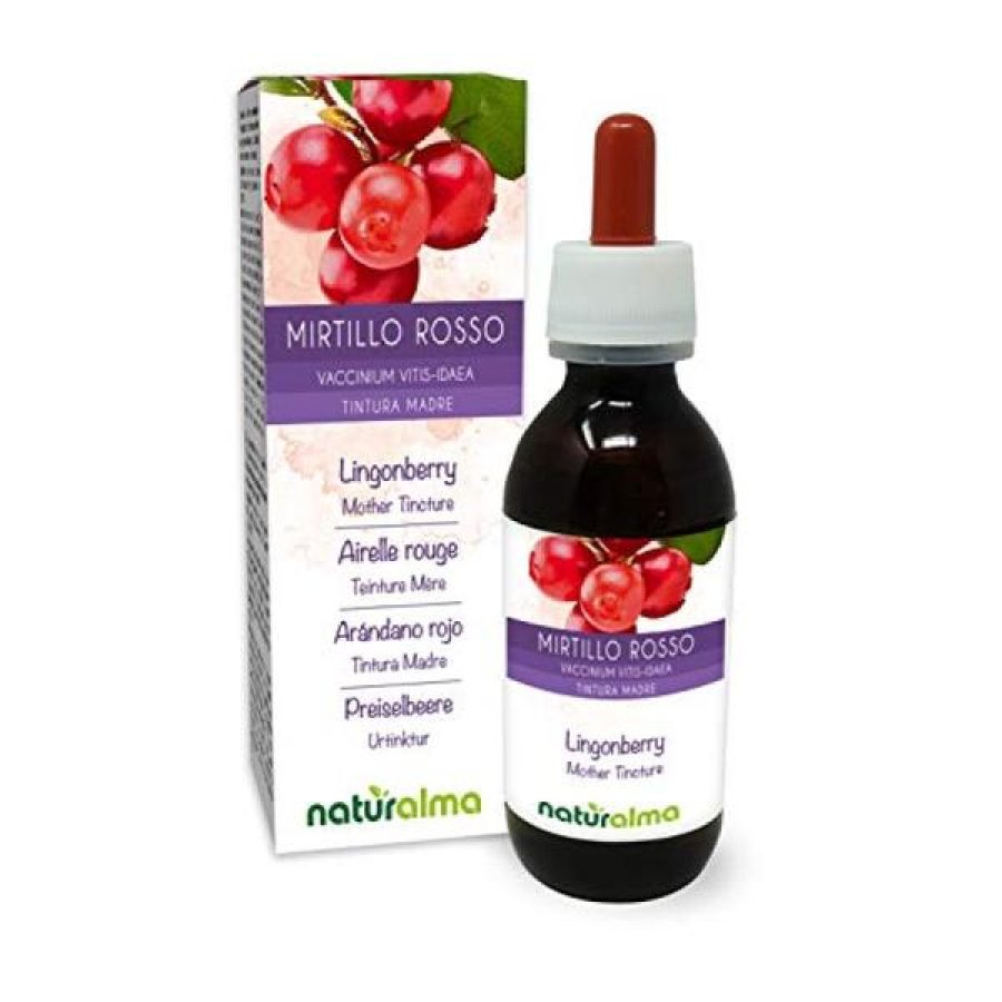 Mirtillo Rosso tintura madre gocce 100 ml - estratto idroalcolico di cranberry Mirtillo Rosso tintura madre gocce 100 ml - estratto idroalcolico di cranberry