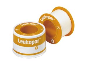 Cerotto Leukopor ipoallergenico 9,2 cm x 5 m 6 pezzi - nastro adesivo per pelli sensibili