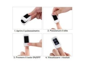 Pulsossimetro Fingertip YM 101 - Saturimetro da Dito per Misurazione di SpO2 e Frequenza Cardiaca
