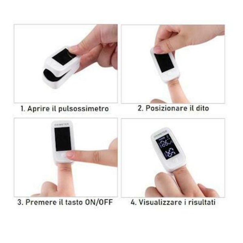 Pulsossimetro Fingertip YM 101 - Saturimetro da Dito per Misurazione di SpO2 e Frequenza Cardiaca Pulsossimetro Fingertip YM 101 - Saturimetro da Dito per Misurazione di SpO2 e Frequenza Cardiaca