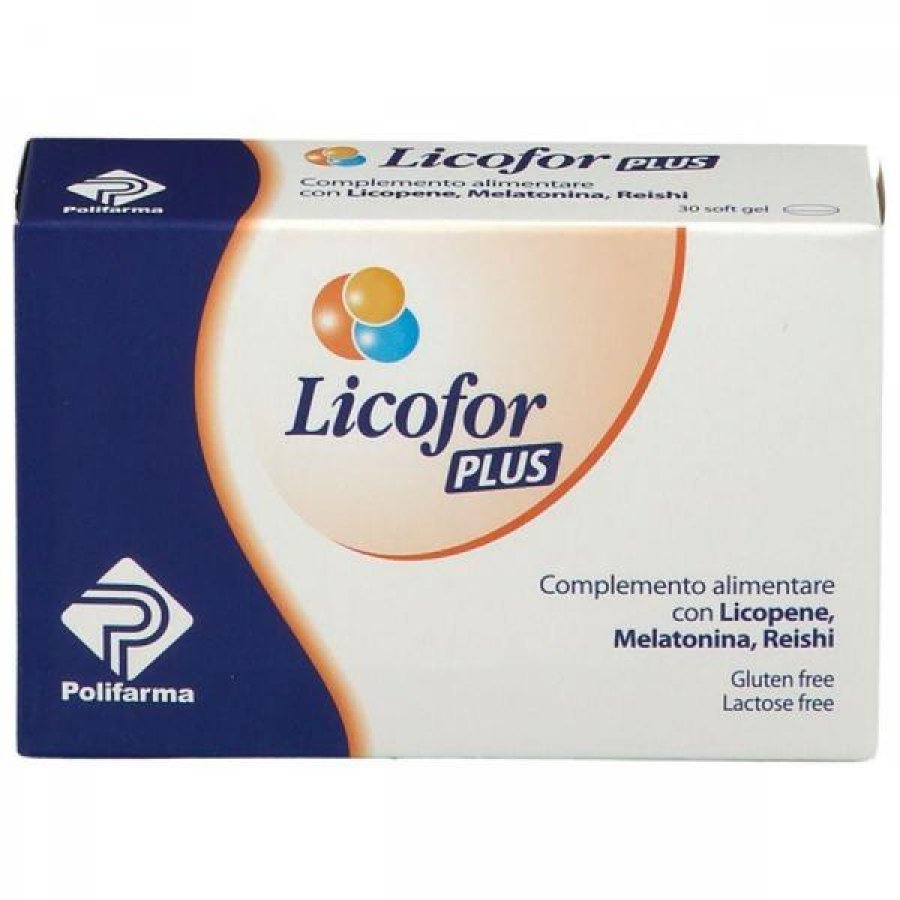Licofor Plus Integratore Antiossidante con Licopene e Vitamine, Confezione da 30 Capsule Licofor Plus Integratore Antiossidante con Licopene e Vitamine, Confezione da 30 Capsule
