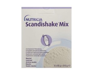 Scandishake Neutro 6 Bustine Integratore Ipercalorico in Polvere per Aumento di Peso e Supporto Nutrizionale