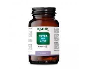 Extra Pureway Vitamina C 950 mg Integratore 60 Capsule Alta Biodisponibilità Sostegno Sistema Immunitario