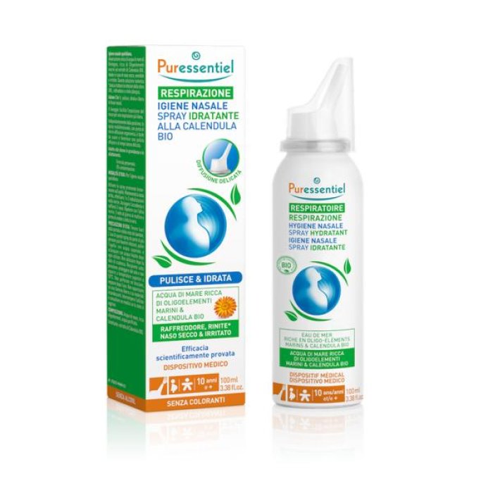Puressentiel Respirazione - Spray Isotonico Idratante alla Calendula 100 ml Puressentiel Respirazione - Spray Isotonico Idratante alla Calendula 100 ml