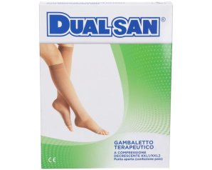 Dualsan Gambaletto a Compressione Graduata Classe KKL 2 Punta Aperta Colore RAL 4 per Gambe
